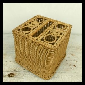 Ratan Vintage BOHO Tissue Box Holder